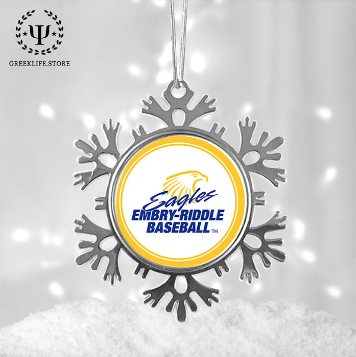 Embry-Riddle Aeronautical University Christmas Ornament - Snowflake Metal