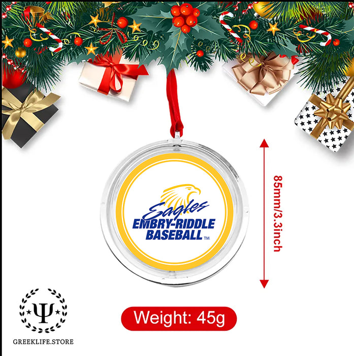 Embry-Riddle Aeronautical University Eagles Sport Christmas Reversible Flat Round Ornament