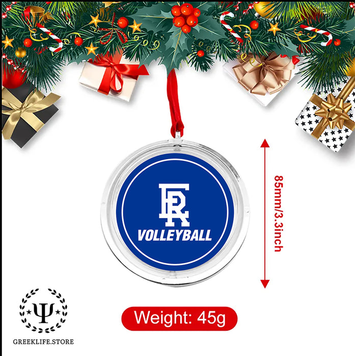 Embry-Riddle Aeronautical University ER Sport Christmas Reversible Flat Round Ornament