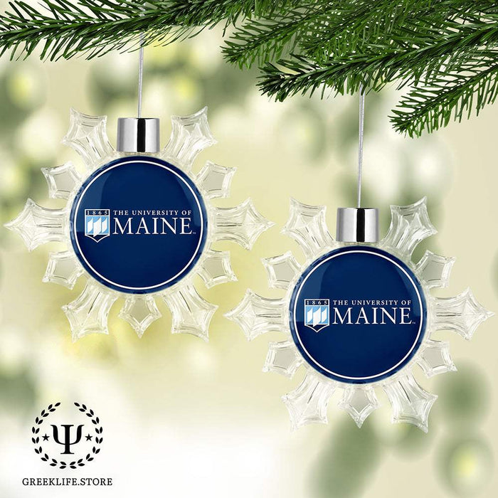 University of Maine Christmas Ornament - Snowflake