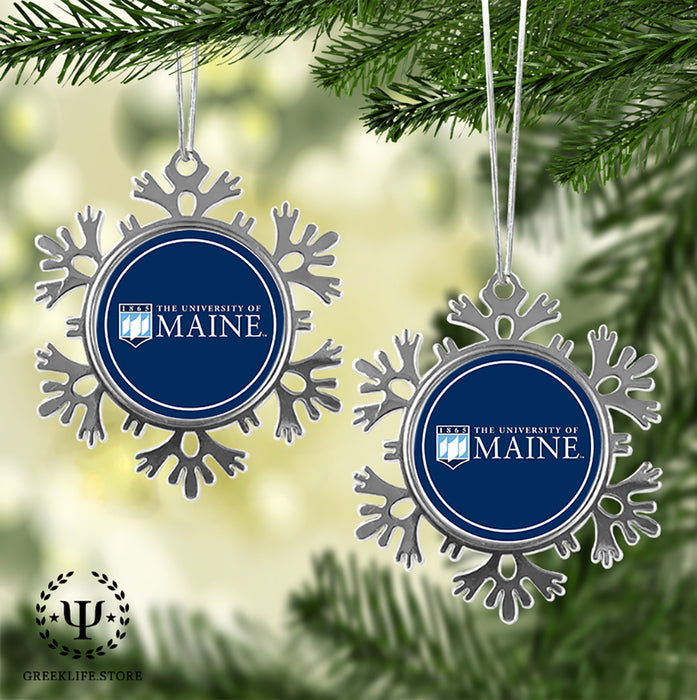 University of Maine Christmas Ornament - Snowflake Metal