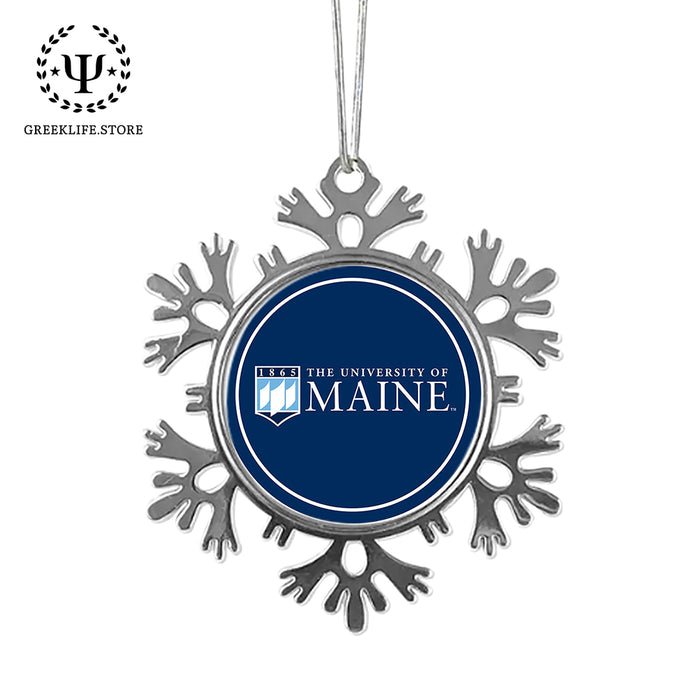 University of Maine Christmas Ornament - Snowflake Metal