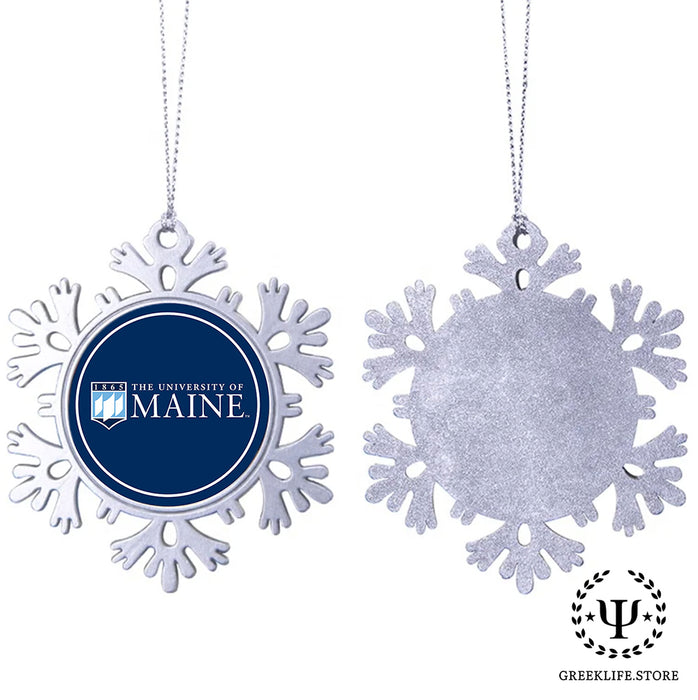 University of Maine Christmas Ornament - Snowflake Metal
