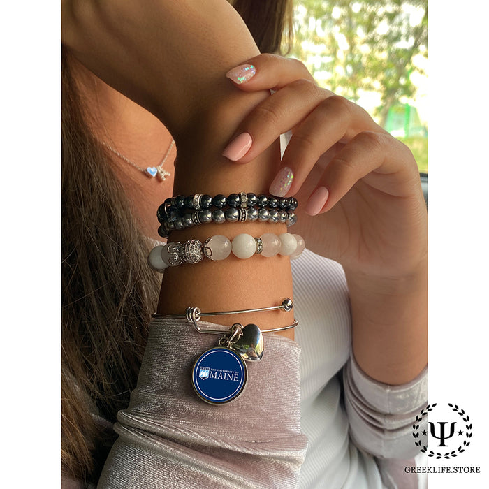 University of Maine Round Adjustable Bracelet