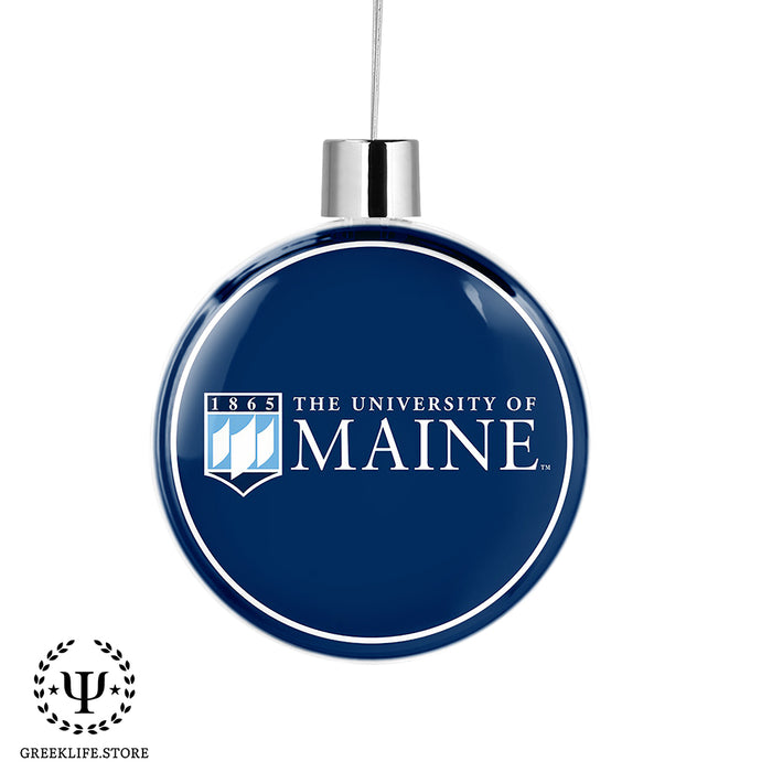 University of Maine Christmas Ornament Flat Round