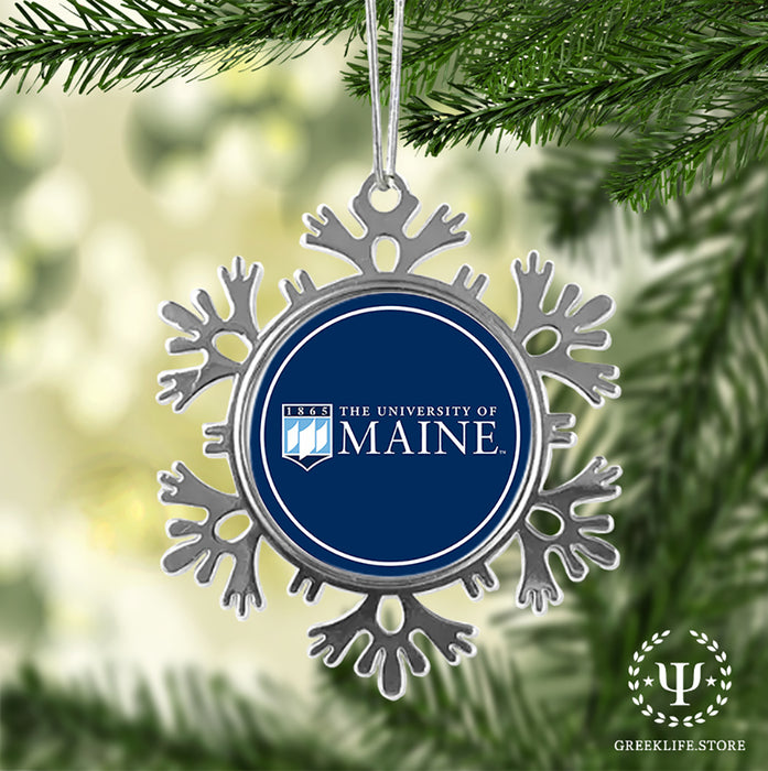 University of Maine Christmas Ornament - Snowflake Metal