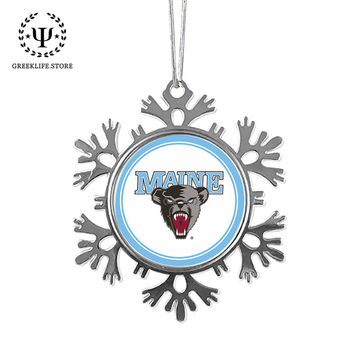 University of Maine Christmas Ornament - Snowflake Metal
