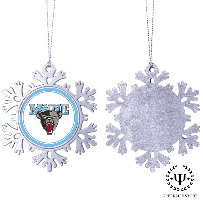 University of Maine Christmas Ornament - Snowflake Metal