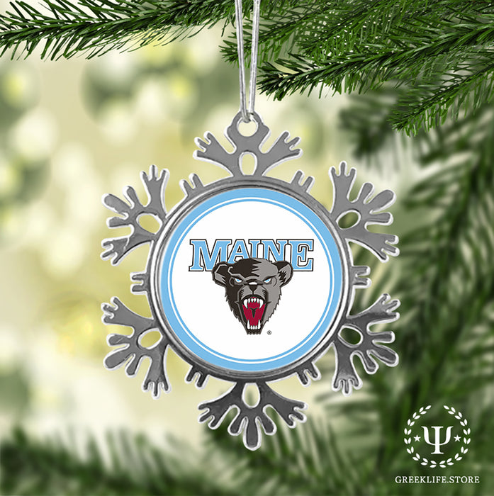 University of Maine Christmas Ornament - Snowflake Metal