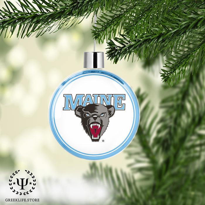 University of Maine Christmas Ornament Flat Round