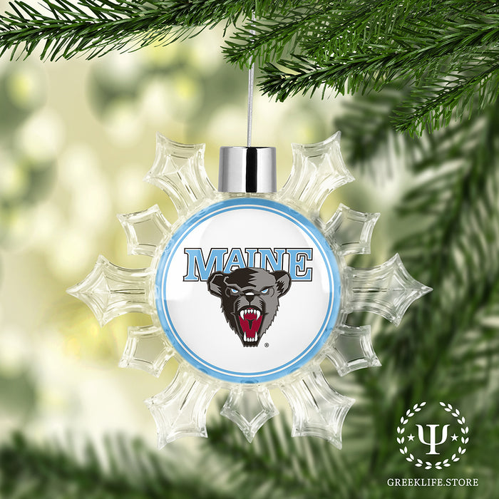 University of Maine Christmas Ornament - Snowflake