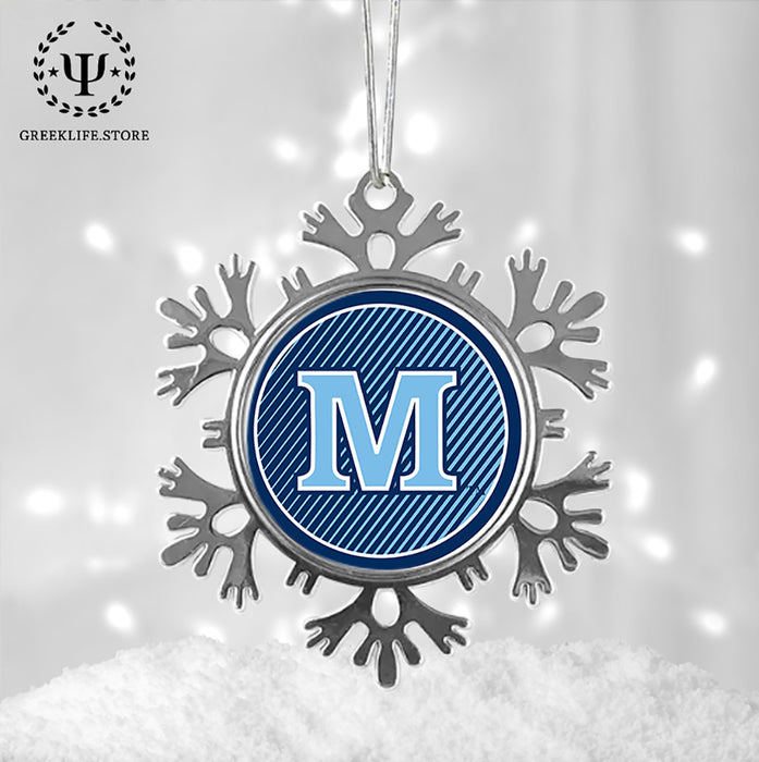 University of Maine Christmas Ornament - Snowflake Metal