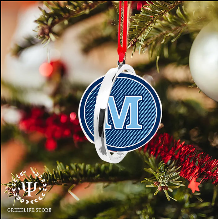 University of Maine Christmas Reversible Flat Round Ornament
