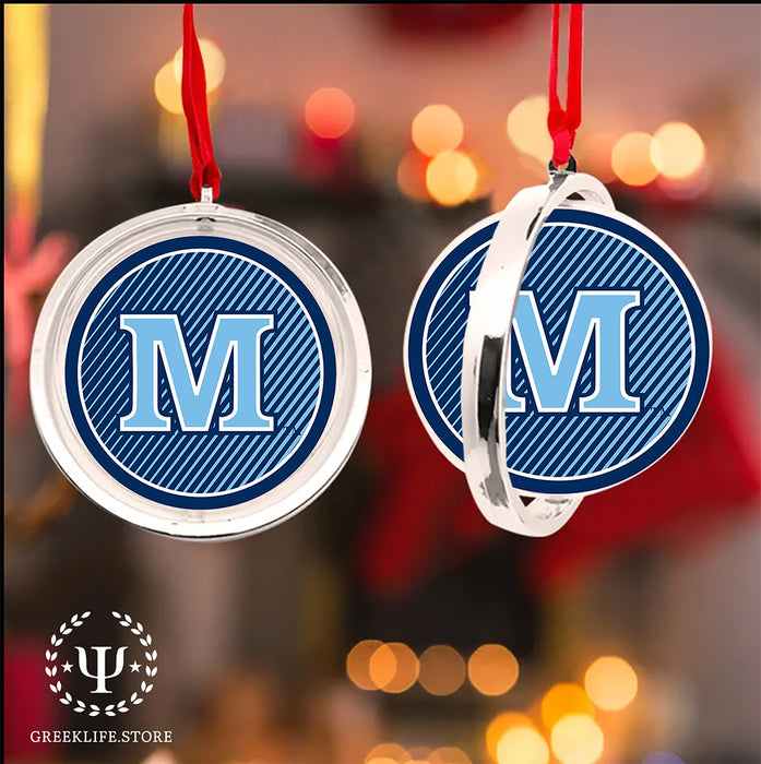 University of Maine Christmas Reversible Flat Round Ornament