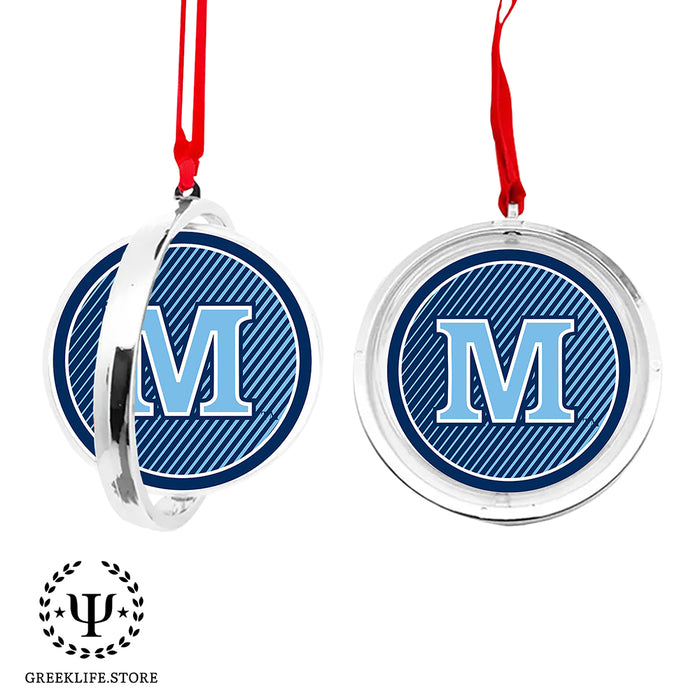 University of Maine Christmas Reversible Flat Round Ornament