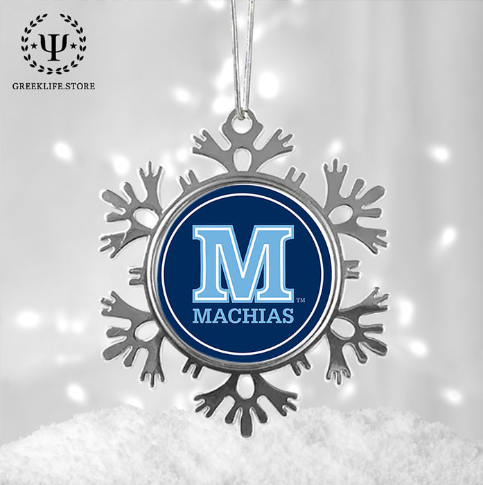 University of Maine Christmas Ornament - Snowflake Metal
