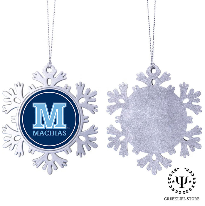 University of Maine Christmas Ornament - Snowflake Metal