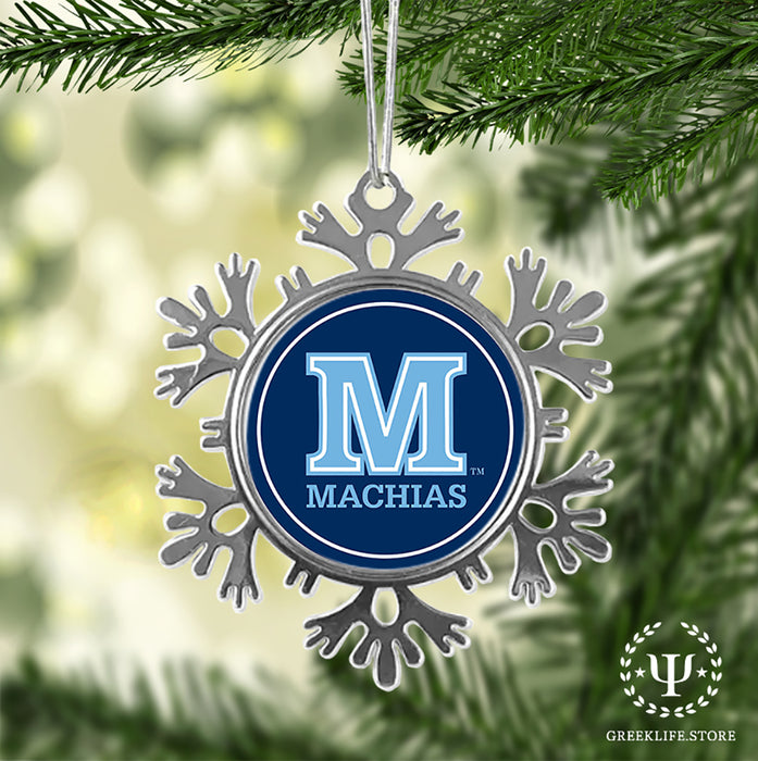 University of Maine Christmas Ornament - Snowflake Metal