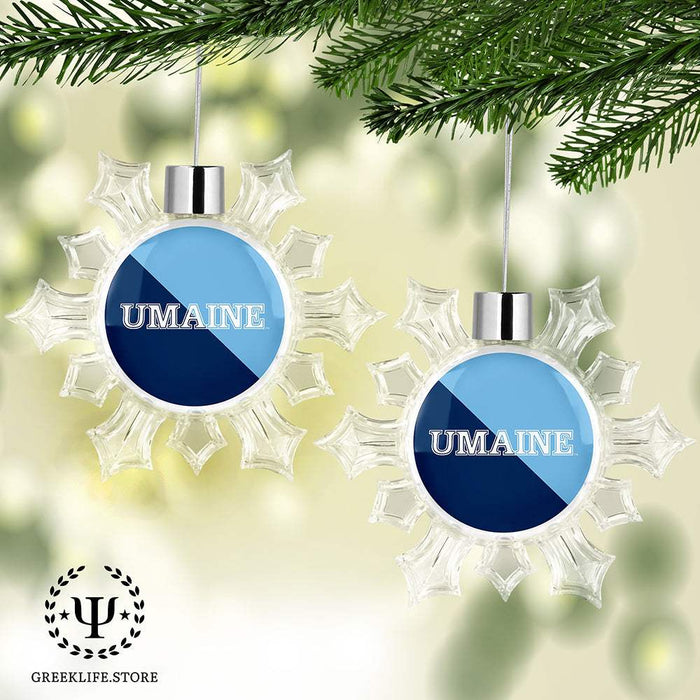 University of Maine Christmas Ornament - Snowflake