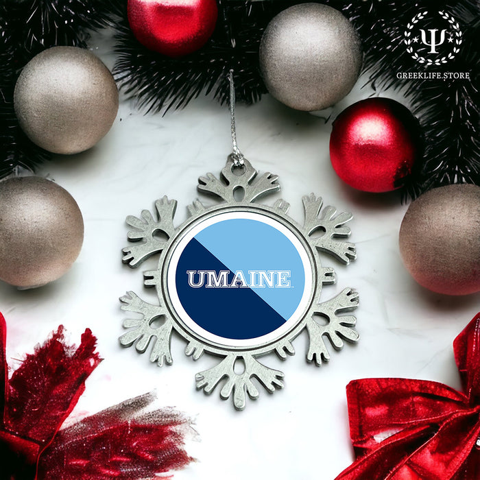 University of Maine Christmas Ornament - Snowflake Metal