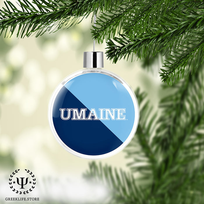 University of Maine Christmas Ornament Flat Round