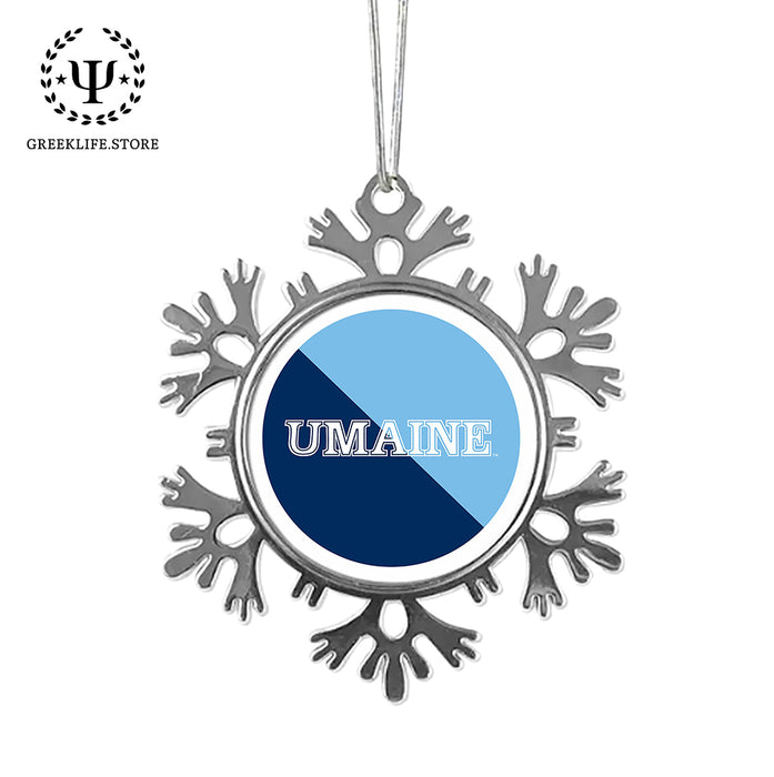 University of Maine Christmas Ornament - Snowflake Metal