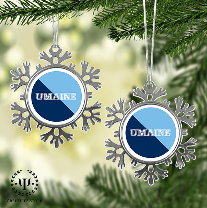 University of Maine Christmas Ornament - Snowflake Metal