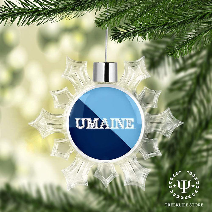University of Maine Christmas Ornament - Snowflake