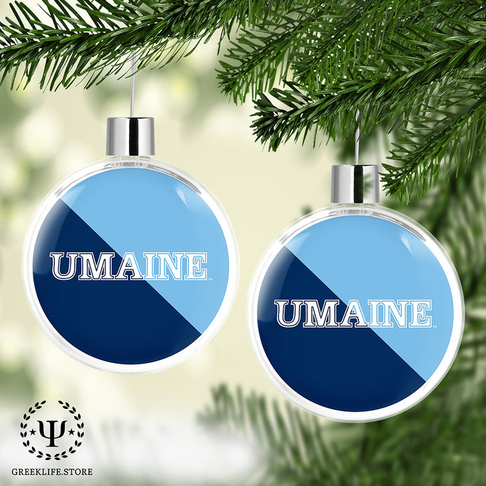 University of Maine Christmas Ornament Flat Round