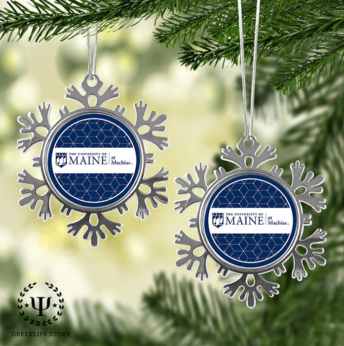 University of Maine Christmas Ornament - Snowflake Metal
