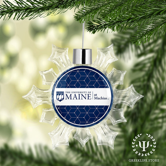 University of Maine Christmas Ornament - Snowflake