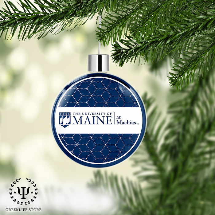 University of Maine Christmas Ornament Flat Round