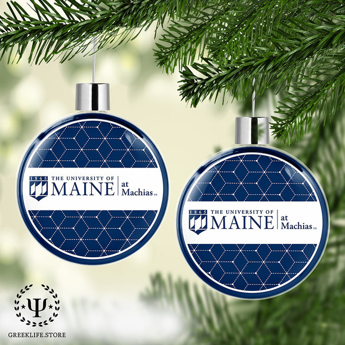 University of Maine Christmas Ornament Flat Round