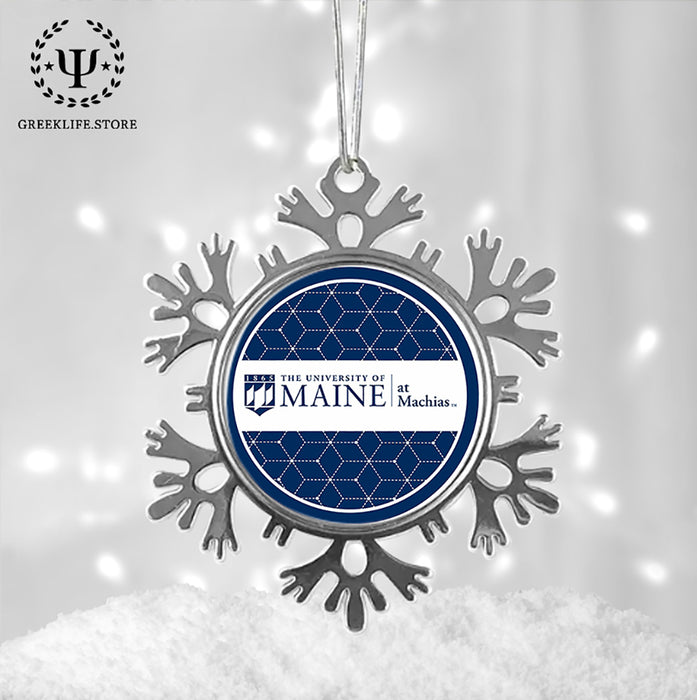 University of Maine Christmas Ornament - Snowflake Metal