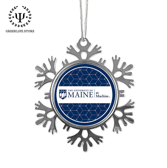 University of Maine Christmas Ornament - Snowflake Metal