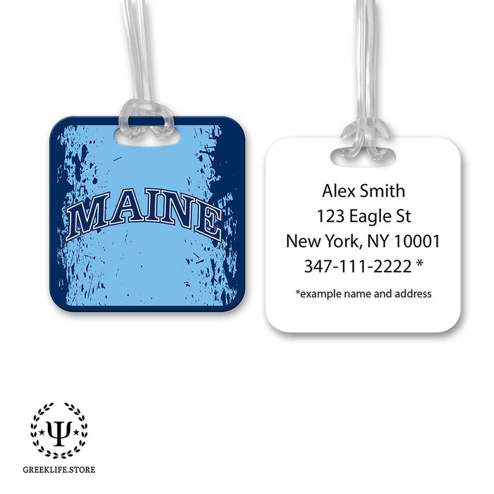 University of Maine Luggage Bag Tag (square)