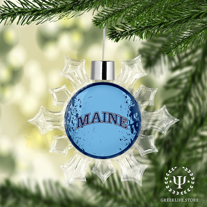 University of Maine Christmas Ornament - Snowflake