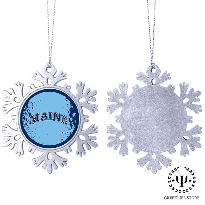 University of Maine Christmas Ornament - Snowflake Metal