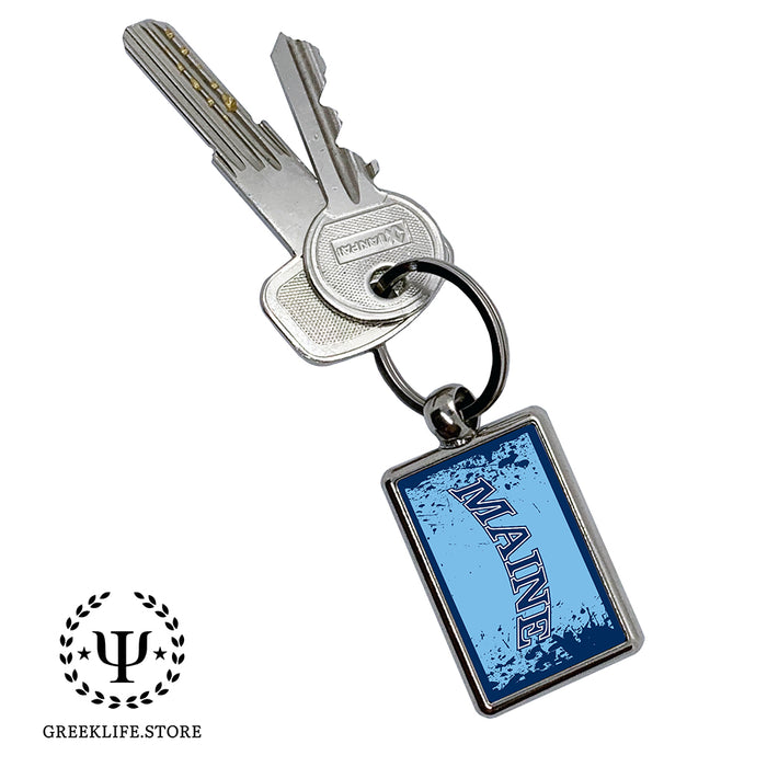 University of Maine Keychain Rectangular