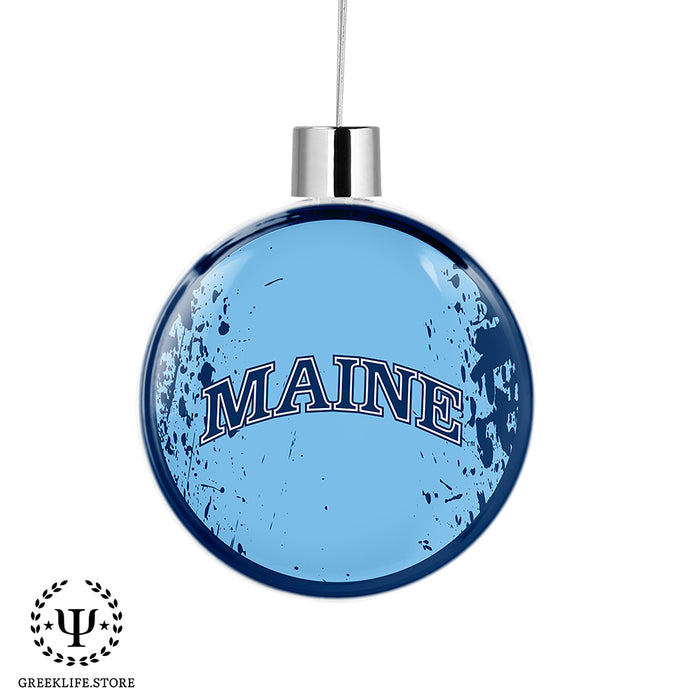 University of Maine Christmas Ornament Flat Round