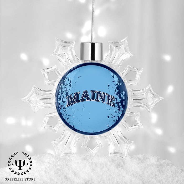 University of Maine Christmas Ornament - Snowflake