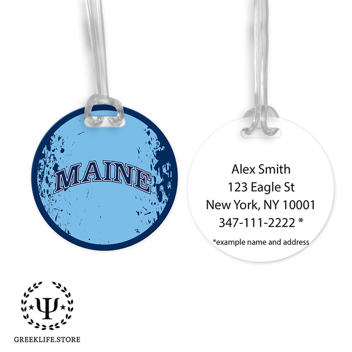 University of Maine Luggage Bag Tag (round)