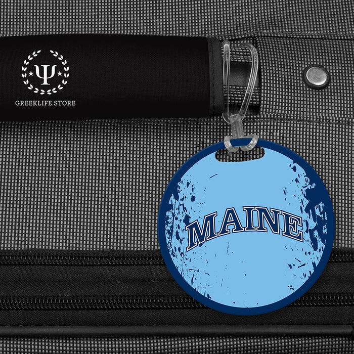 University of Maine Luggage Bag Tag (round)