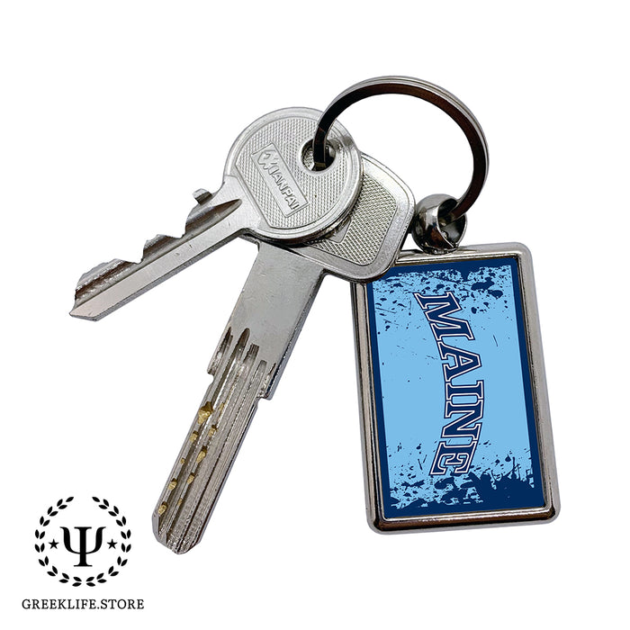 University of Maine Keychain Rectangular