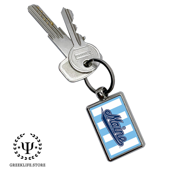 University of Maine Keychain Rectangular