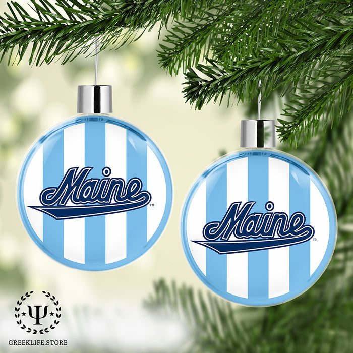 University of Maine Christmas Ornament Flat Round