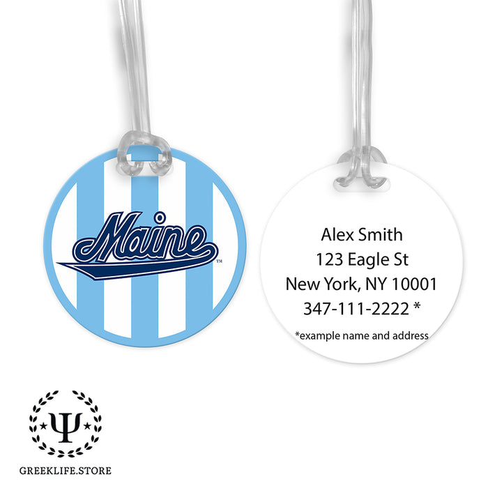 University of Maine Luggage Bag Tag (round)