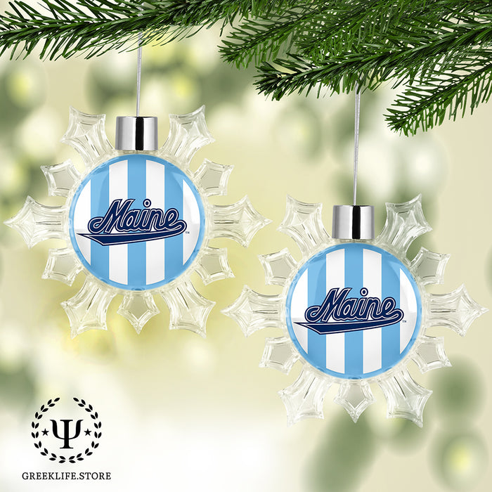 University of Maine Christmas Ornament - Snowflake