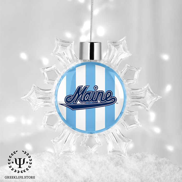 University of Maine Christmas Ornament - Snowflake