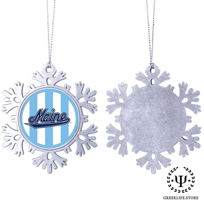 University of Maine Christmas Ornament - Snowflake Metal